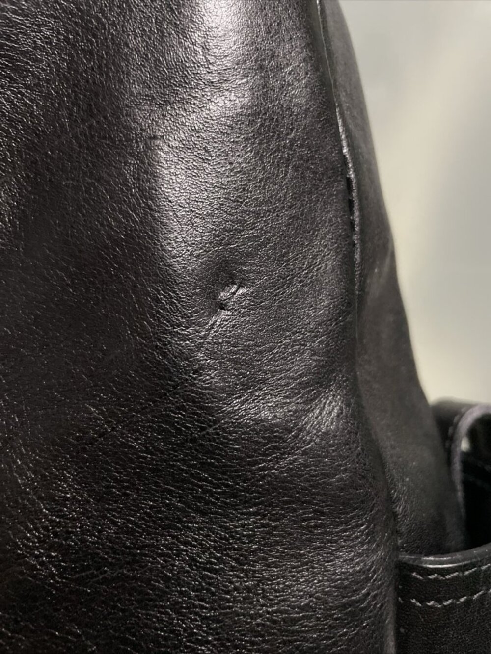 Sergio Cerruti Roma Vintage Large Black Leather Logo Shoulder Hobo Handbag Purse - Picture 13 of 14
